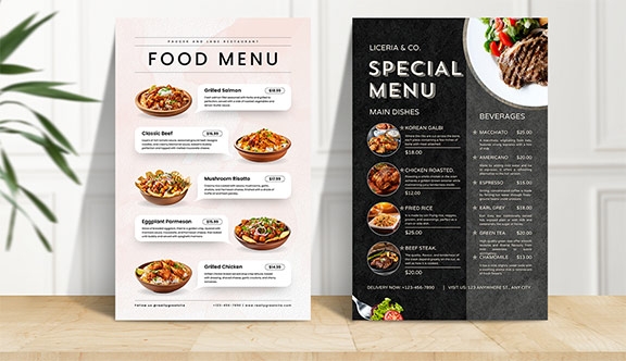 Food Restaurant Menu Design