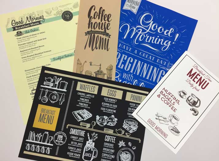 Synthetic Paper Restaurant Menu Design