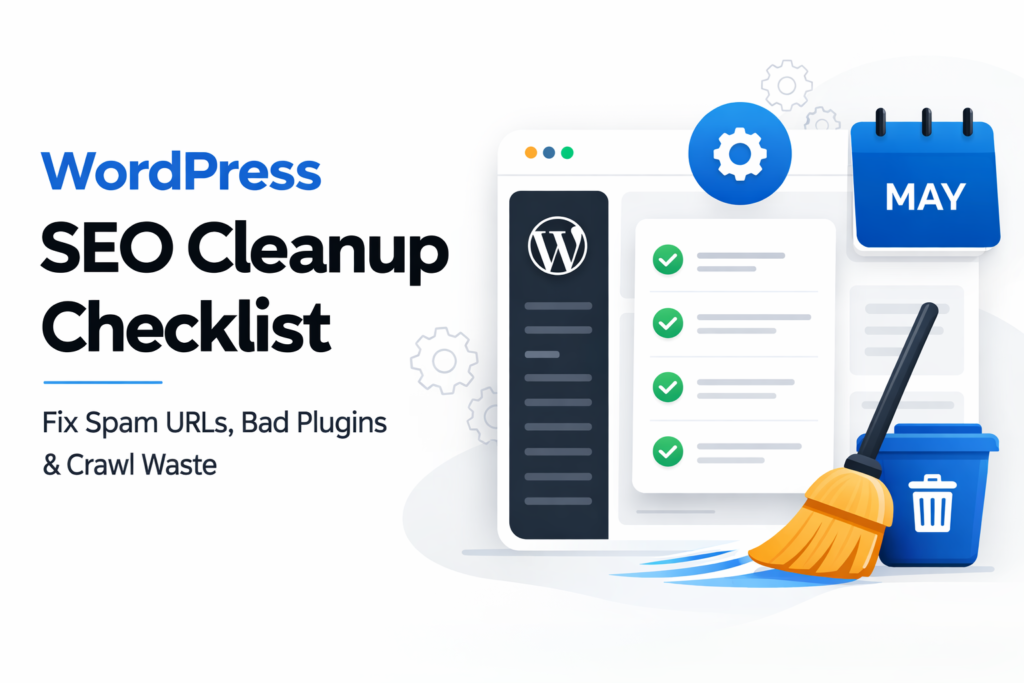 WordPress SEO guide showing website optimization checklist
