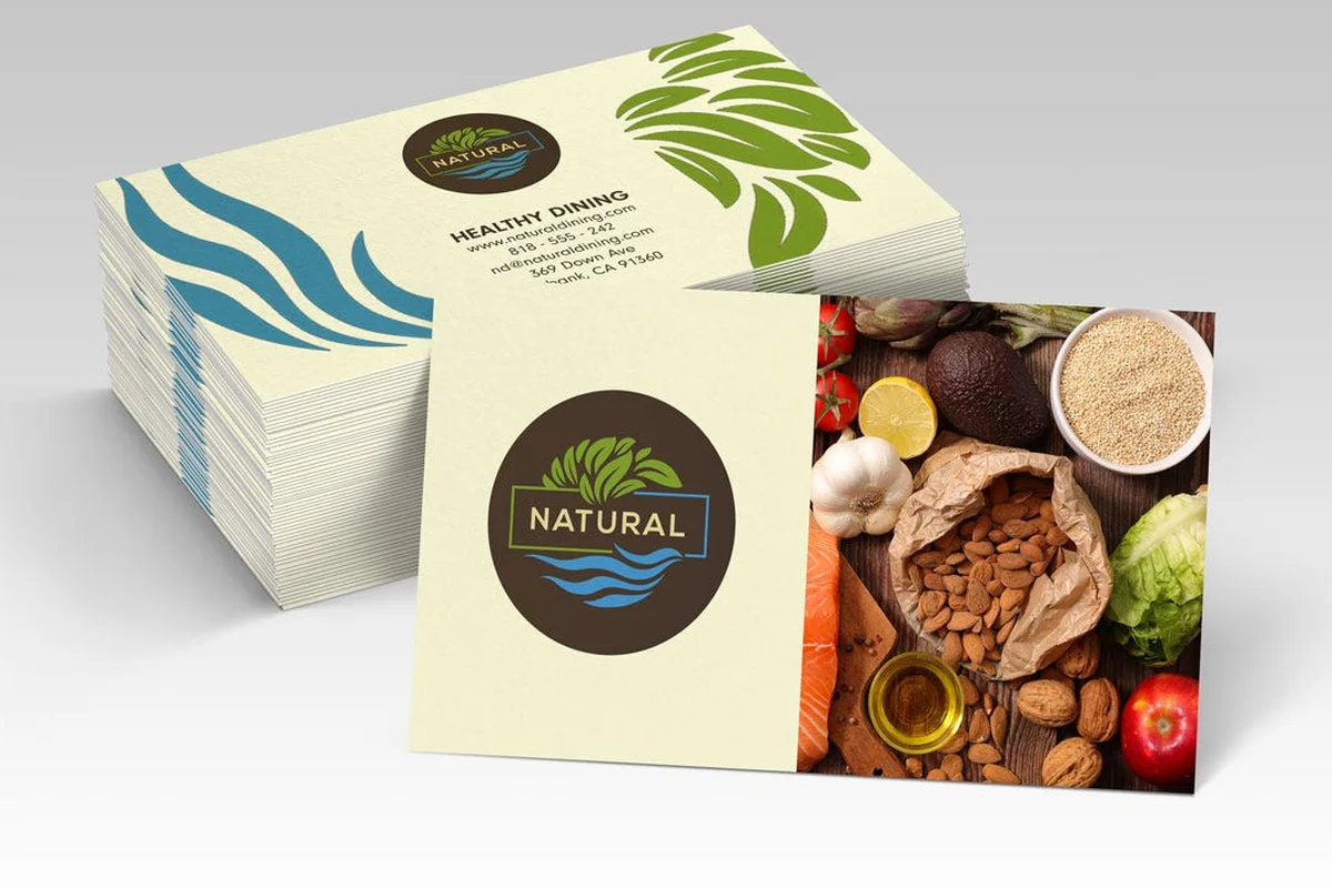 Eco-friendly recycled paper business cards