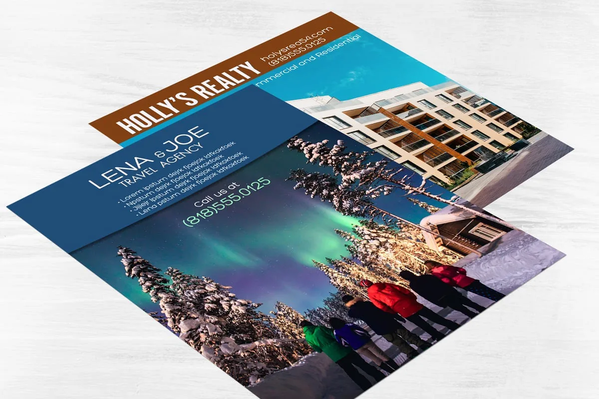 Flat full color flyers