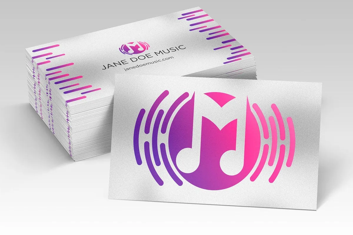 Pearl shimmer business cards