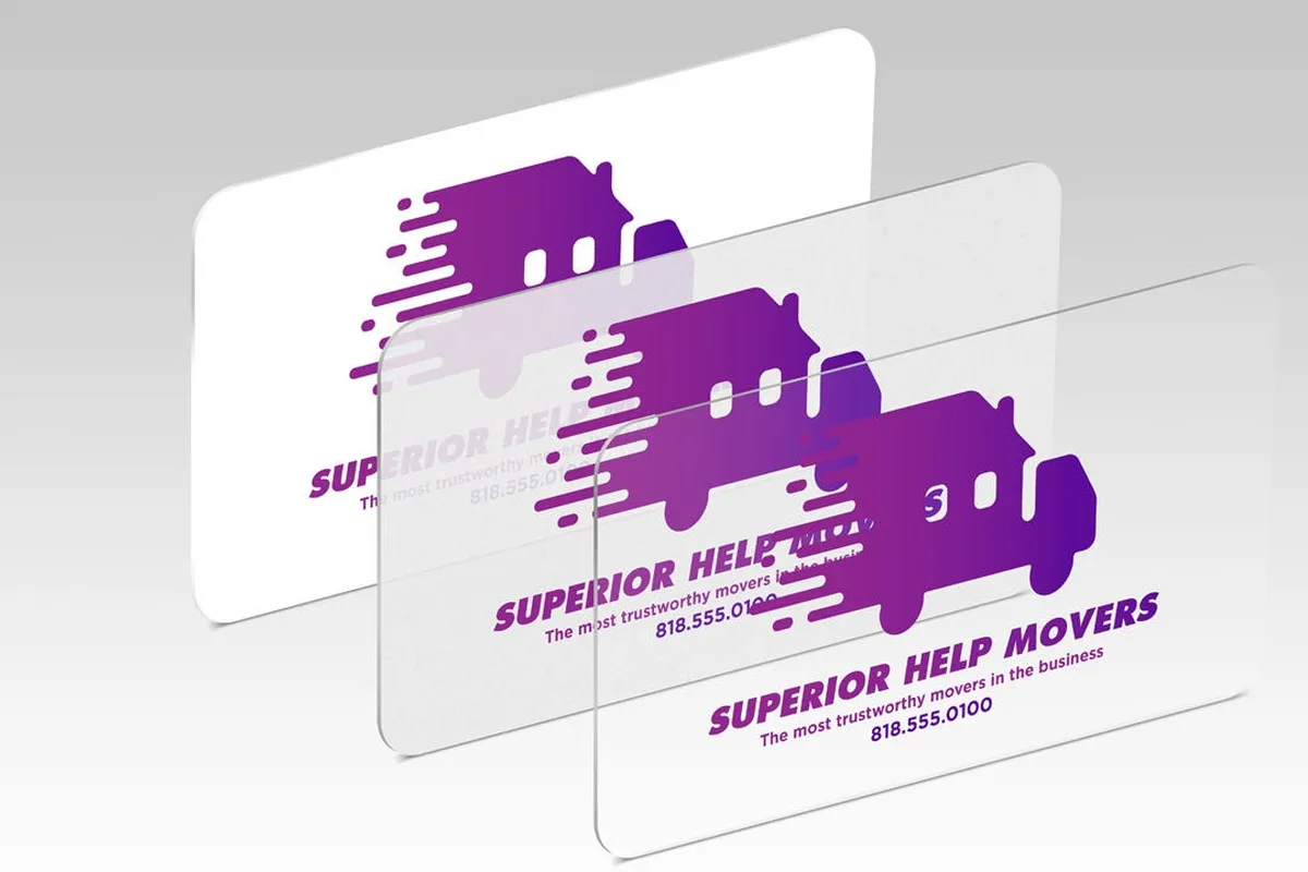 Plastic business cards