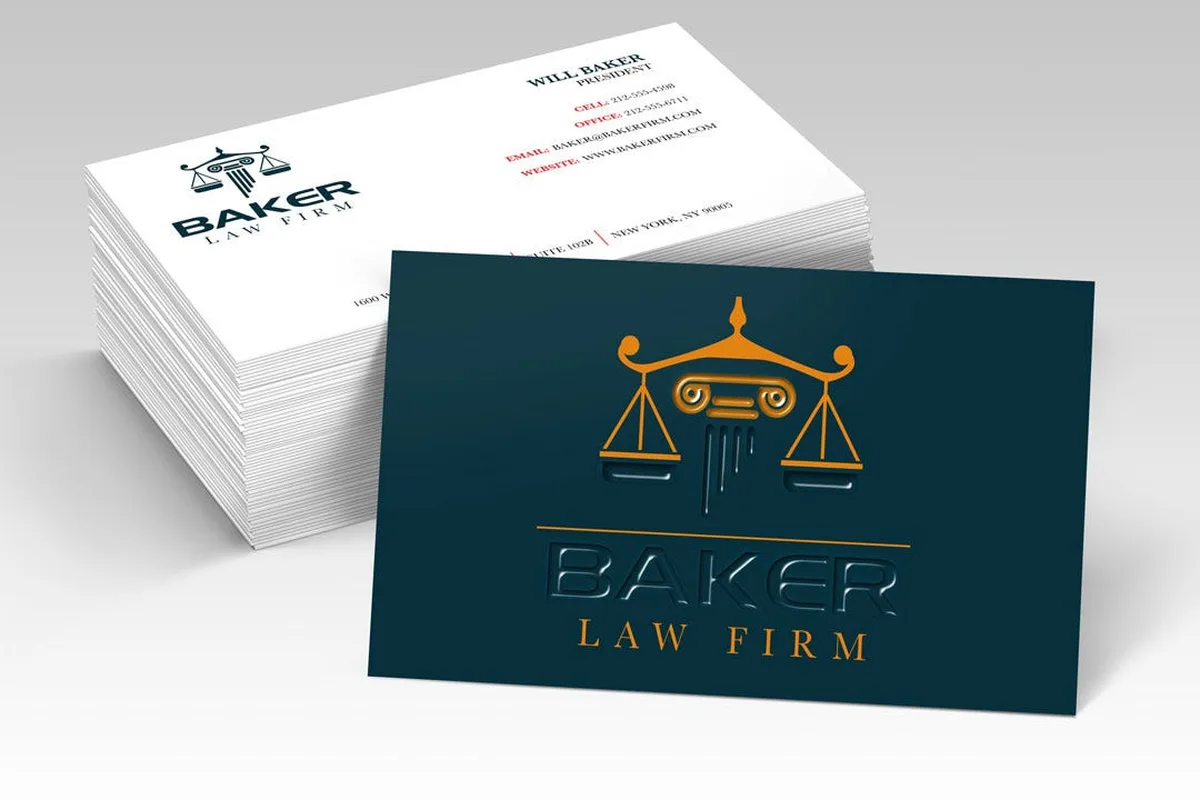 Raised spot UV business cards with glossy logo